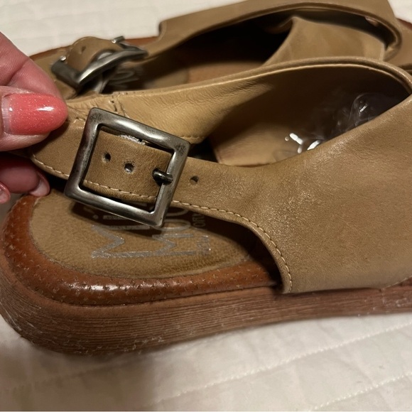Miz Mooz Leather Cross-Band Sandals Irma Sand beige  slingback size 38(7.5) - Picture 8 of 12
